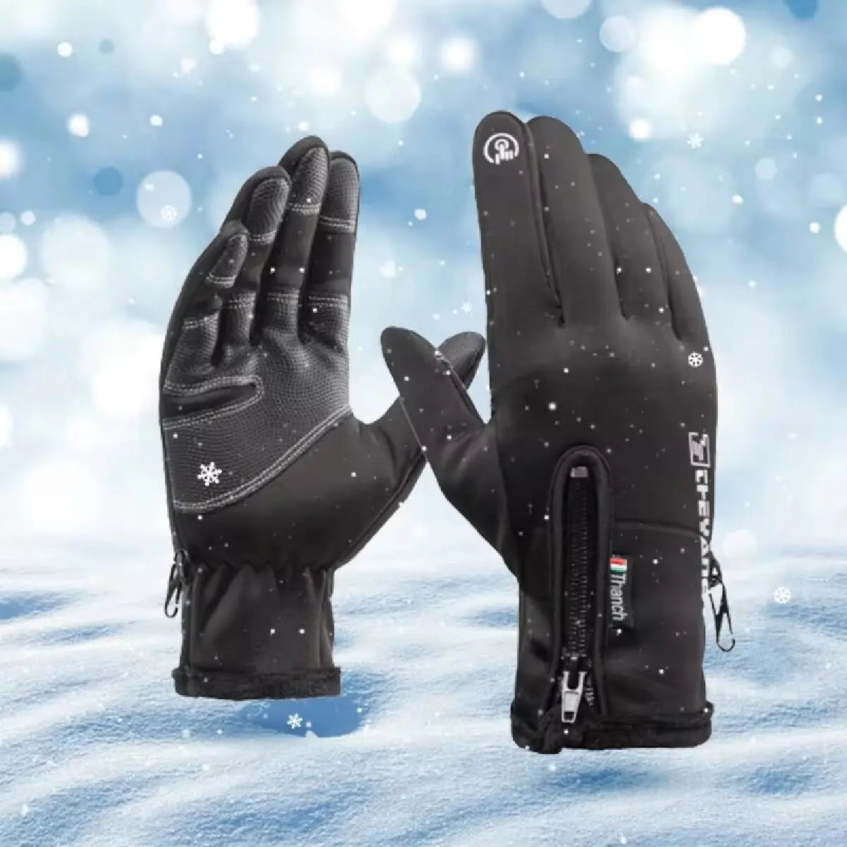 Gants d’hiver Imperméable Thermique Écran tactile Thermique Coupe-vent Chaud